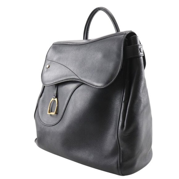 Gucci Vintage Calf Black Backpack Daypack main image 7